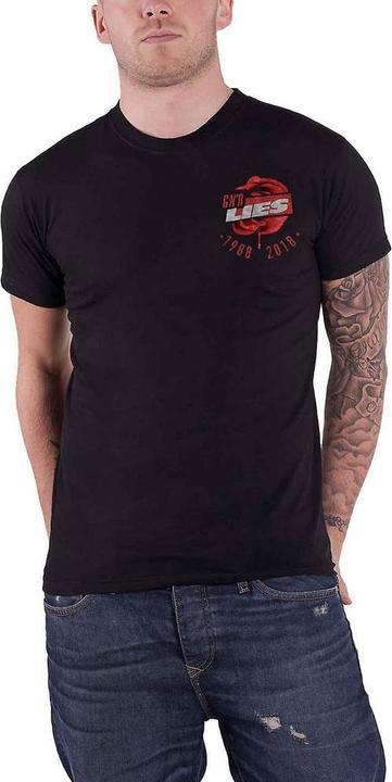 Actual product image Universal Textiles Unisex Adult Lies 30 Years Repeat Print T-Shirt (XL)