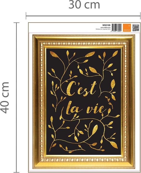 Image du produit Walplus Stickers pour cadre doré (30 x 40 cm)