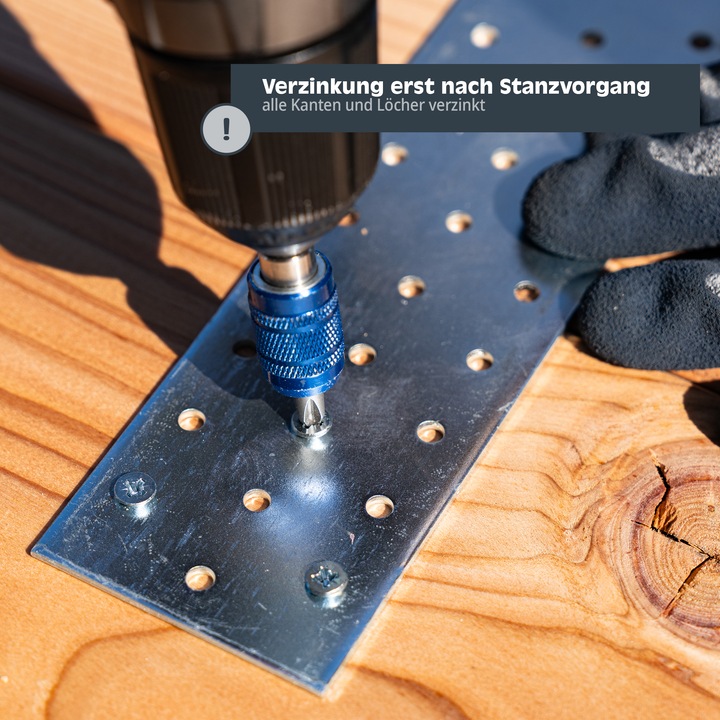 Image du produit Helpmate Flachverbinder 45x180, verzinkt, 12 Stück (Connecteurs plats, 12 pcs)