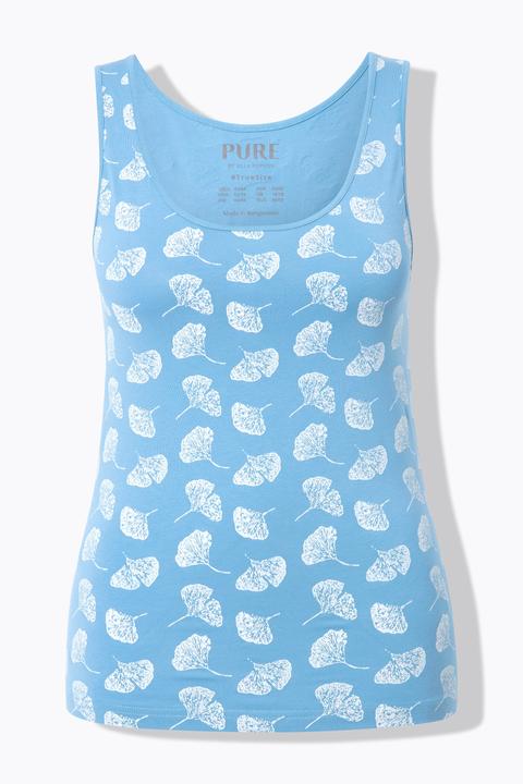 Produktbild Ulla Popken Tanktops, 2er-Pack, uni/Gingko, Rundhals (50, 52)