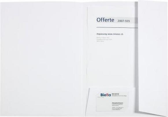 Image du produit Biella 1x fourre en plastique porte-documents A4 blanc avec élastique (A4, 1 x)