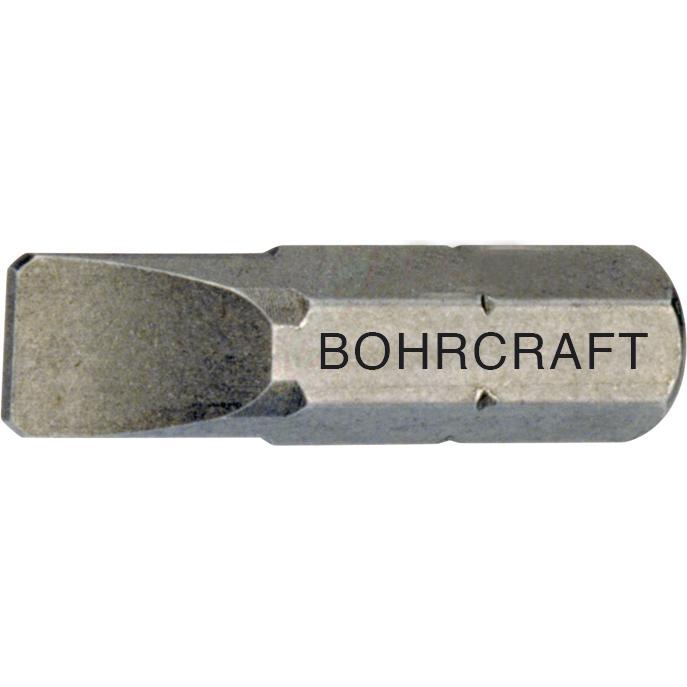 Bohrcraft, Bits, Bit-Einsatz Code 6100 1/4"sechskant 4,0 x 0,5 x 25 mm Schlitz (4,0 x 0,5 x 25 mm)