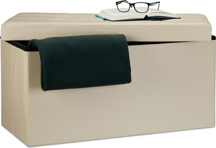 Actual product image Relaxdays Bench storage space (76 cm)