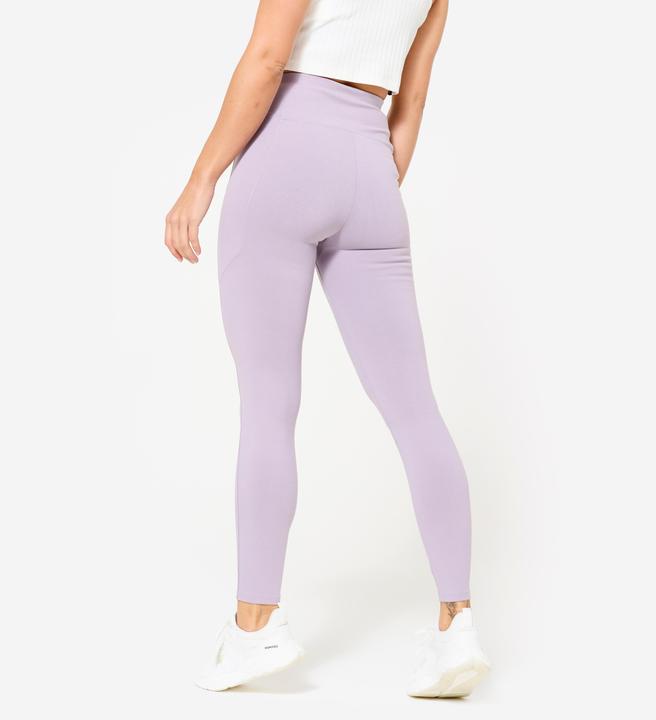Immagine prodotto Domyos Leggings Damen hohe Taille - rauchlila (W28/L31)
