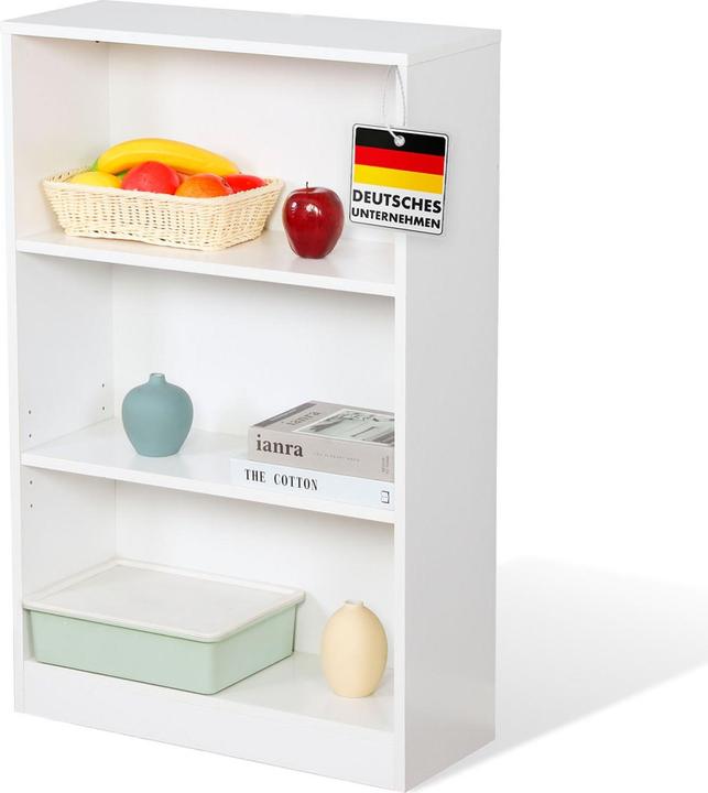 Weiss - 60 x 24 x 93 cm (3 Etagen)