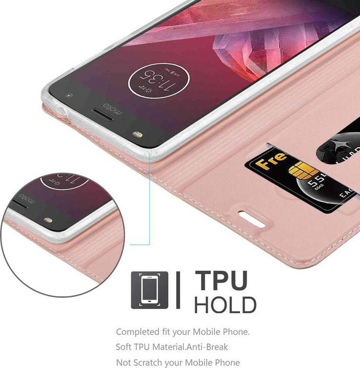 Actual product image Cadorabo Book Classy Style Cover (Motorola Moto Z2)