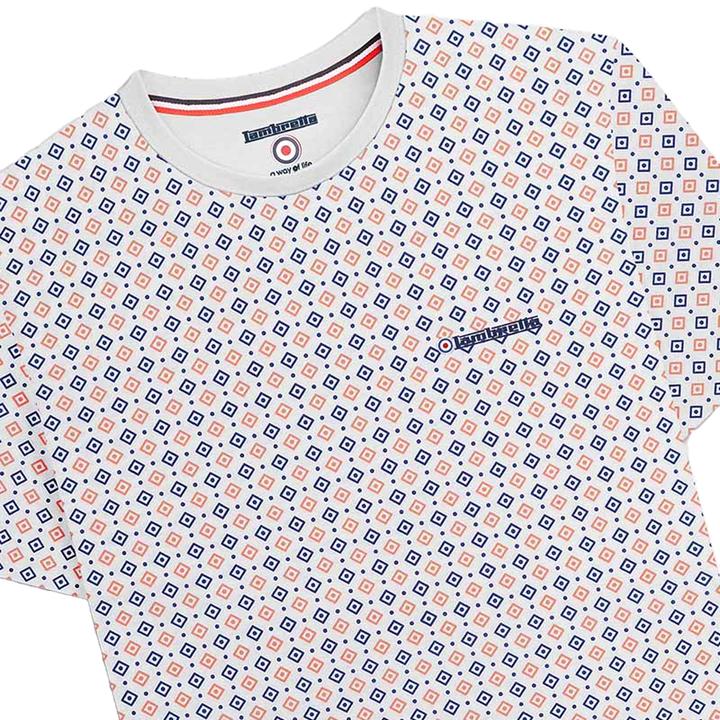 Immagine prodotto Lambretta SS24 Maglietta Geometrica Stampa su intera superficie Uomo (M)