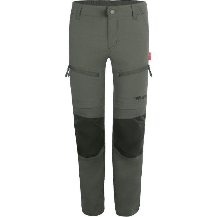 Trollkids, Unisex, Outdoorhose, Kid's Nordfjord Zip-Off Pants (134), Grün, 134