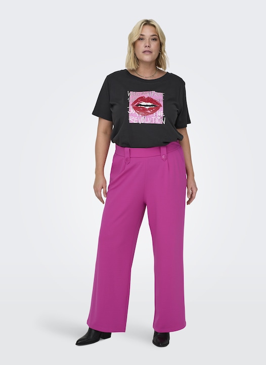 Actual product image Only Regular fit Curve trousers Trousers with wide leg cut (L)