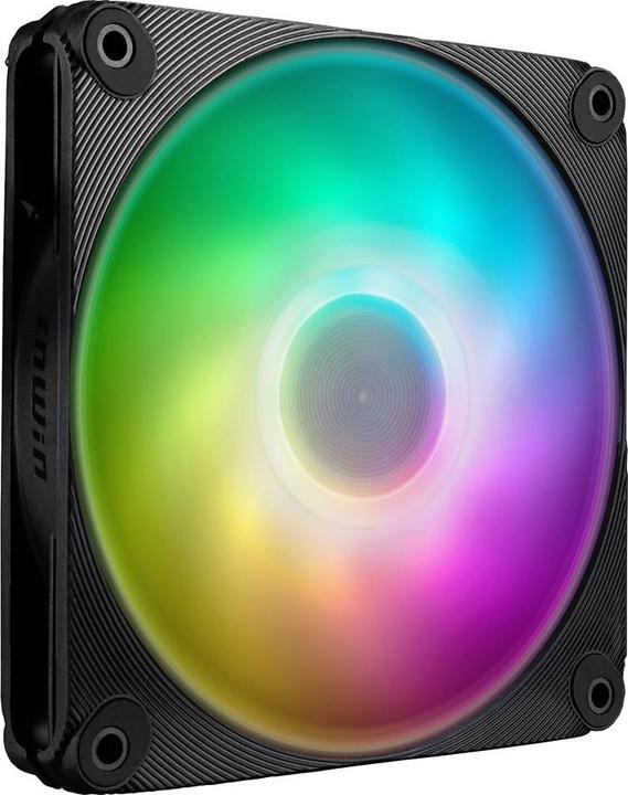 Actual product image In Win InWin AM120S RGB PWM fan 3-pack - 120mm, black (120 mm, 3 x)