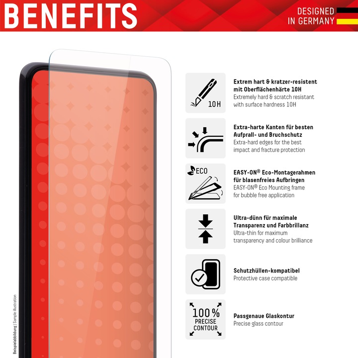 Actual product image Displex Real Glass, 2D Panzerglas (1 Piece, Google Pixel 6a)