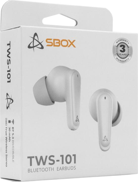 Image du produit Sbox EB-TWS101 Blanc (ANC, 4 h, Sans fil)