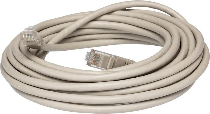 Actual product image RS PRO Ethernet cable Cat.6, 6m, grey patch cable, A RJ45 UTP plug, B RJ45, PVC (0.22 m)