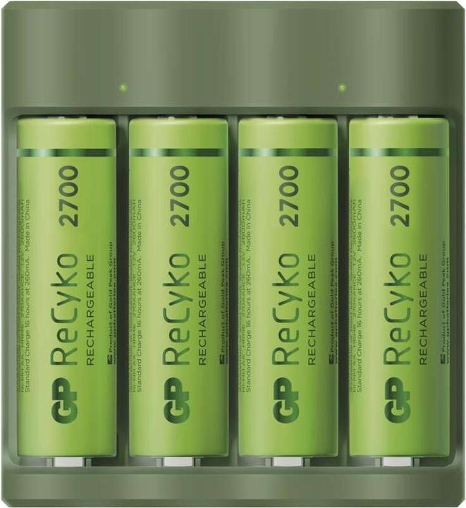 Produktbild GP Batteries Standard Series B52427U battery charger Household battery DC (4 Stk., AA, AAA, Ladegerät inkl. Akku)