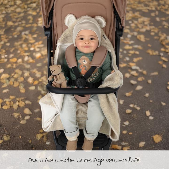 Image du produit Zamboo Fusssäcke für Babyschalen & Babywannen Einschlagdecke Teddy - für Babyschale -