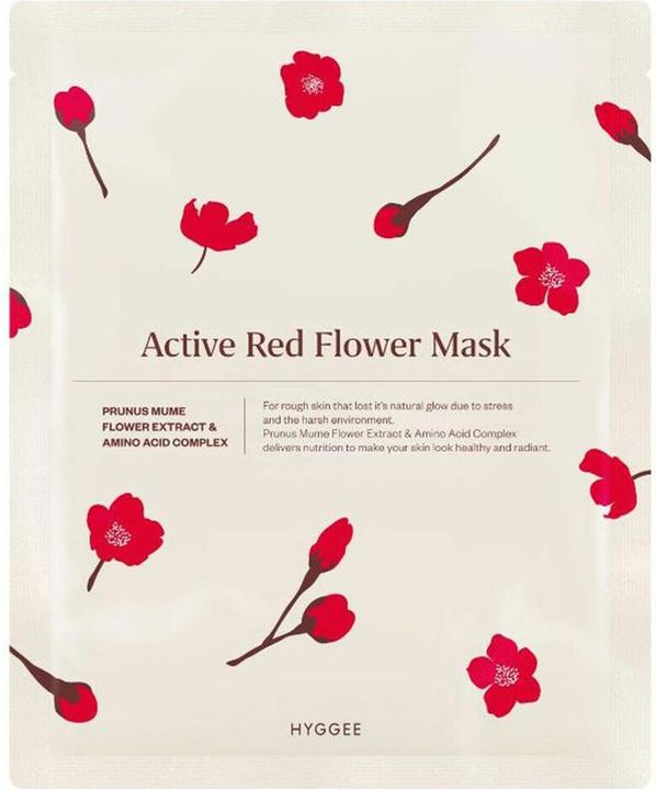 Actual product image Hyggee Active red flower mask (35 ml)