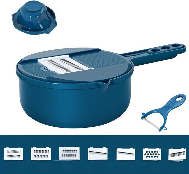 Actual product image ASMI Multifunctional vegetable slicer 9-piece vegetable slicer