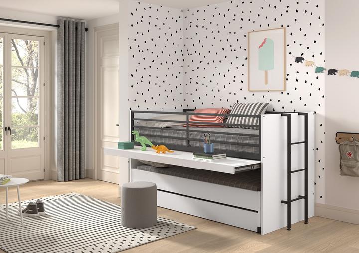 Image du produit Vipack Lit superposé Sam avec beaucoup de fonctions (90 x 190 cm, 90 x 200 cm)