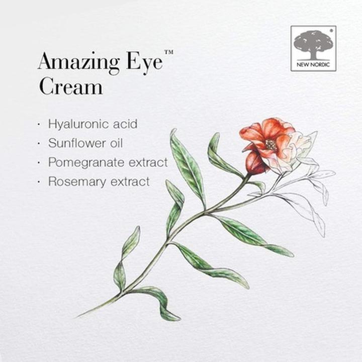 Produktbild New Nordic 15 ml - Løfter og jaevner hudens øjeområde (Augenpflege Crème, 15 ml, Tag + Nacht)