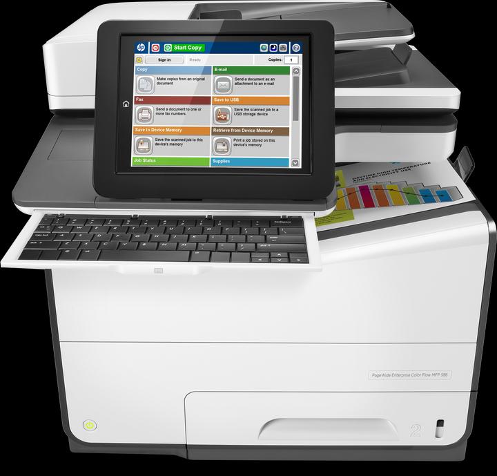 Actual product image HP Enterprise MFP 586z (Ink, Colour)