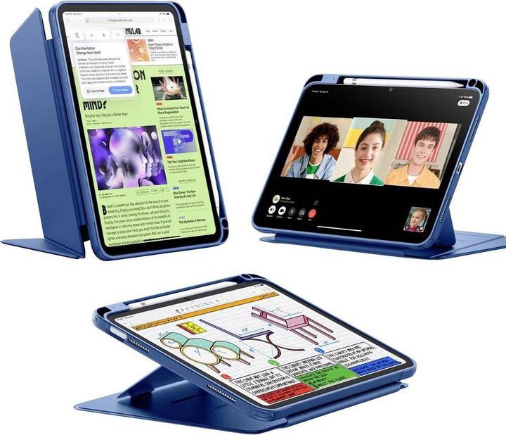 Actual product image ESR - Flip Hybrid (with Pencil Holder) - iPad 10 (2022) 10.9 / 11 (2025) - Blue (iPad 2025 (11th gen), iPad 10.9 (2022))