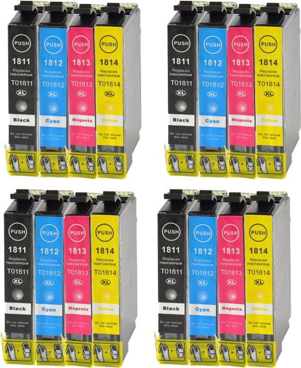 Image du produit Hermex Cartouche d'encre compatible XL pour Epson Expression Home XP-215 (M, CF, Y, C)