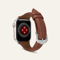 Immagine prodotto Spigen Kajuk Cinturino in pelle per Apple Watch 4/5/6/7/8 / SE 40/41 mm marrone (38 mm, 40 mm, 41 mm, Vera pelle)