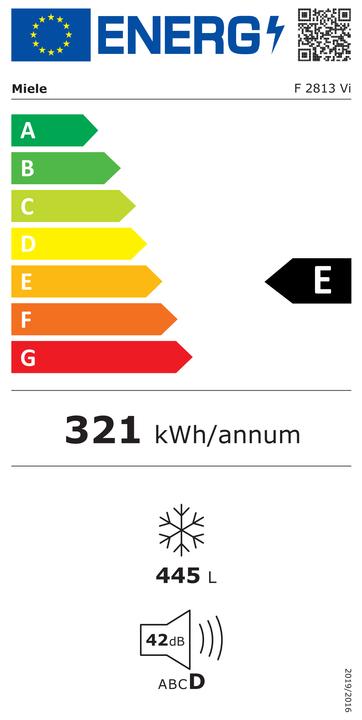 Energy Label Miele F 2813 Vi (Installation)
