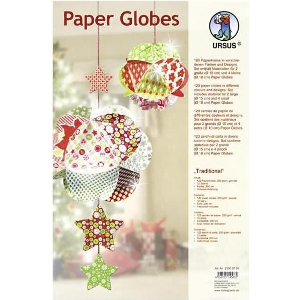 Ursus Bastelset Paper Globes Traditional