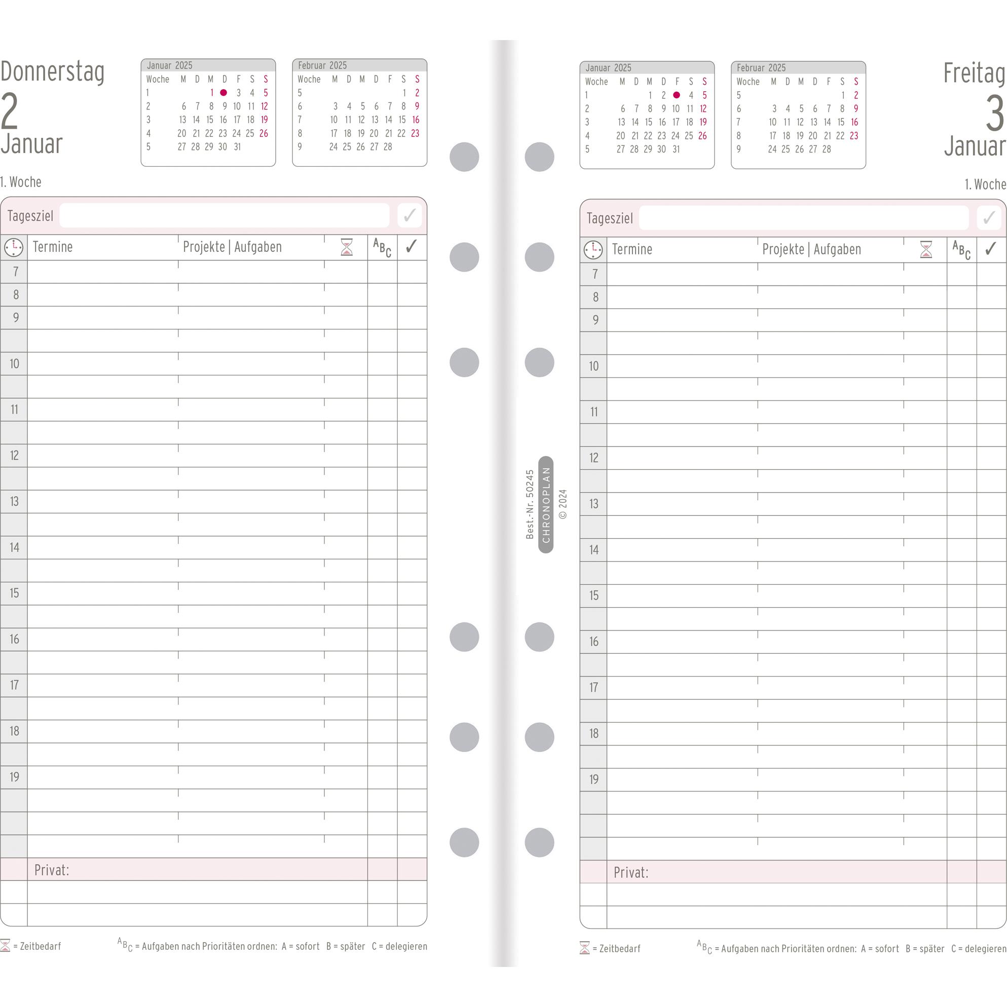 Thumbnail - Chronoplan, Agenda, Tagesplan (Deutsch)