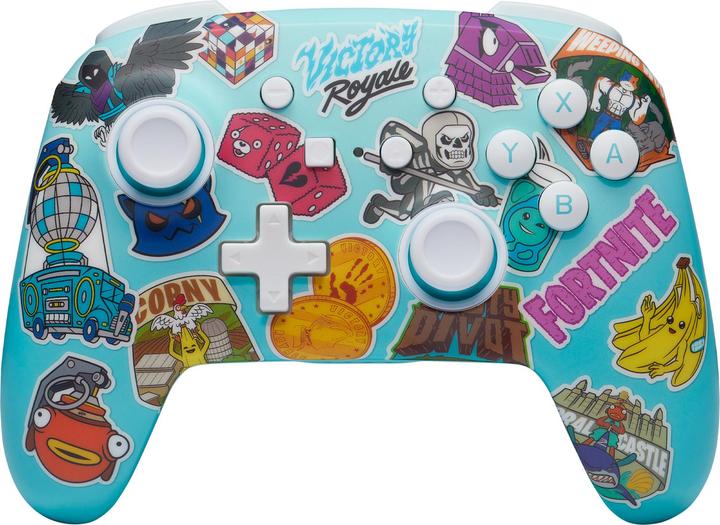 Produktbild PowerA Enhanced Wireless Controller - Fortnite Sticker Mania (Switch Lite, Switch OLED, Switch)