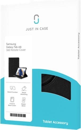 Productafbeelding Just in Case Slimme Tri-Fold hoes Zwart Samsung Galaxy Tab A8 (Galaxy Tab A8)