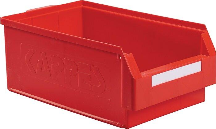 Kappes Open fronted storage box L500xW300xH200mm PE red