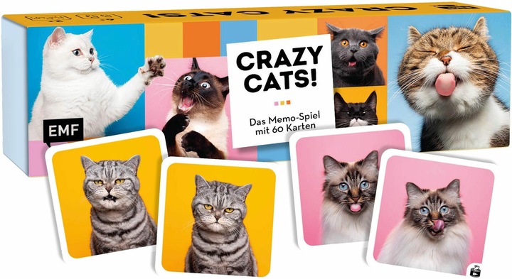 Actual product image Memo game: Crazy cats! (German)