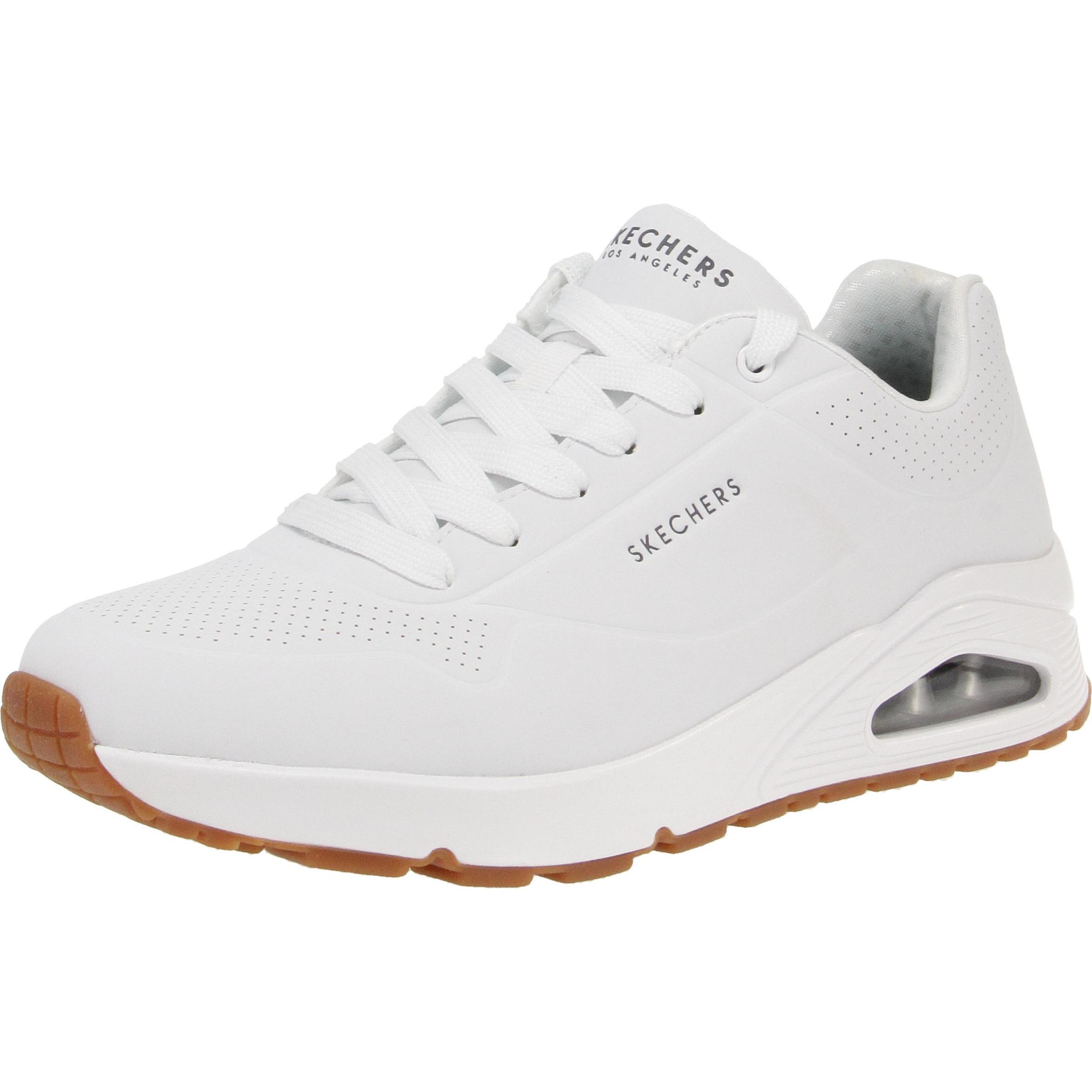 Skechers, Herren, Sneaker, Schnürschuhe, Weiss, (43)