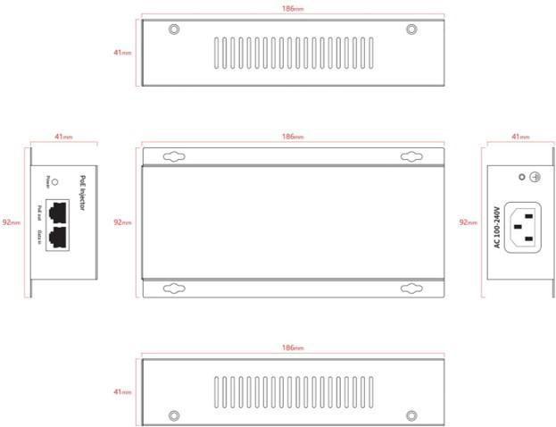 Produktbild Ernitec 1 CH 90W 10 Gigabit POE (802.3af (PoE), 90 W)