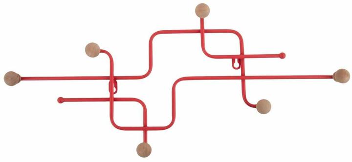 present time Wandgarderobe Metro 60.5 x 26.5 cm, Scarlet red