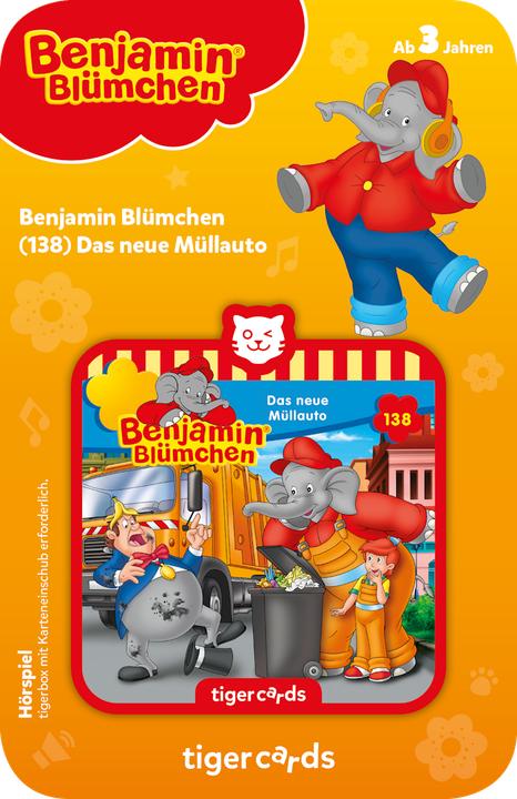 Produktbild Tigermedia Tigercard Benjamin Blümchen Das neue Müllauto (Deutsch)