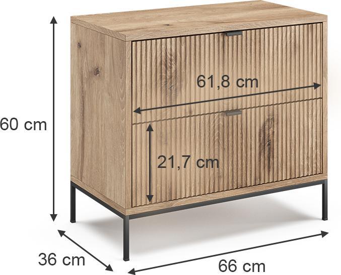 Immagine prodotto Vicco Eliza con 2 cassetti (66 x 36 x 60 cm)