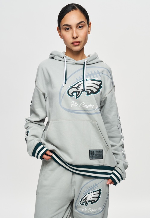 Produktbild Recovered Re:covered Fleece Hoody - PATCHES Philadelphia Eagles - XL (XL)