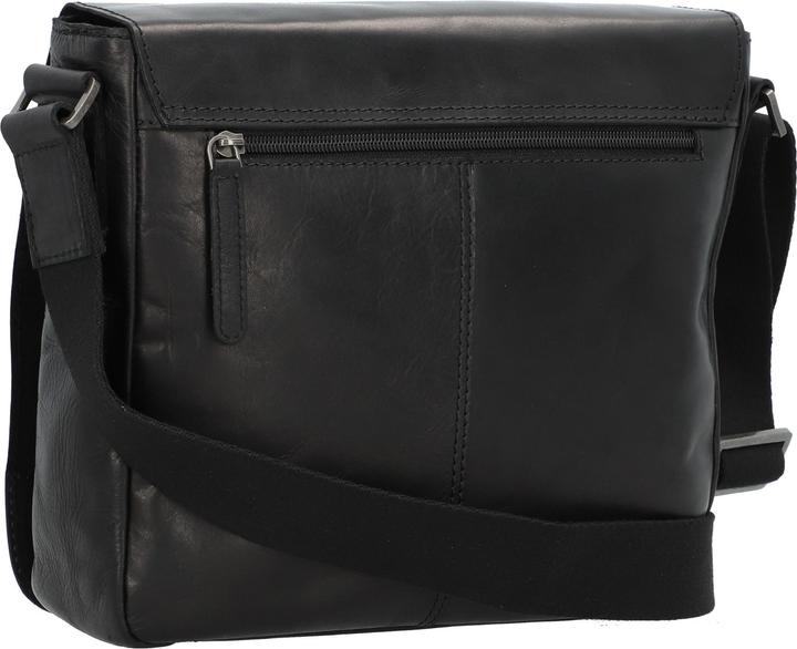 Actual product image Greenburry Pure Black shoulder bag leather 26 cm