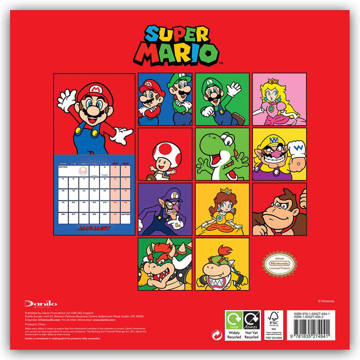 Produktbild Nintendo - Super Mario 2026 - Wandkalender (Spezial)