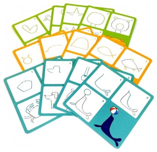 Actual product image Djeco Step by step Animals and Co (French, English, Italian, German)