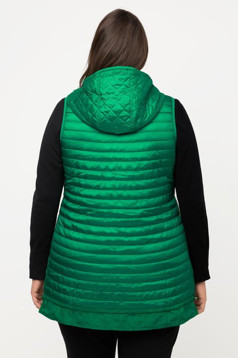 Actual product image Ulla Popken Hooded Quilted Vest Fully Lined (46, 48)