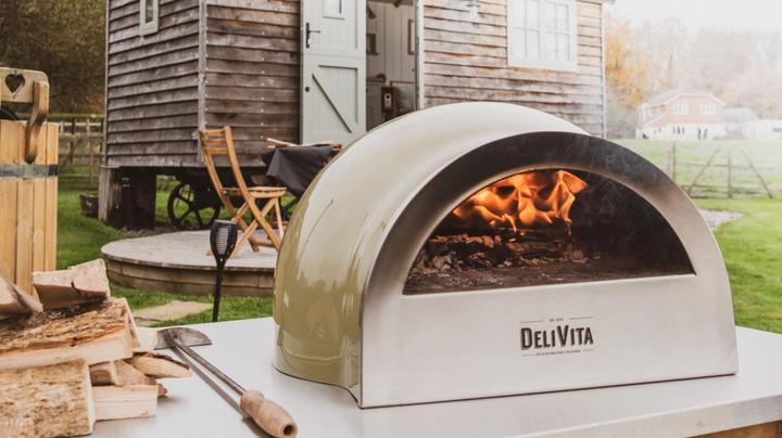 Immagine prodotto Delivita Pizzaofen Olive Grün (Legno del forno per pizza)