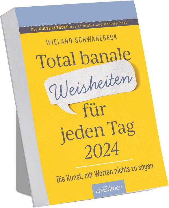 Actual product image Tear-off calendar Total banal wisdom for every day 2024 (10.5 x 14.5 cm, Soft cover, German)