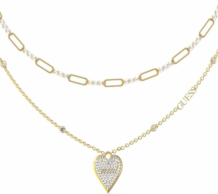 Produktbild Guess Love Me Tender Delicate Gold Plated Double Necklace JUBN03244JWYGT/U (Edelstahl)