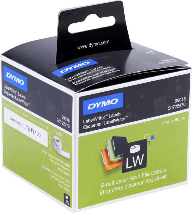 Productafbeelding Dymo S0722470 Mapetiketten smal (7.50 cm)
