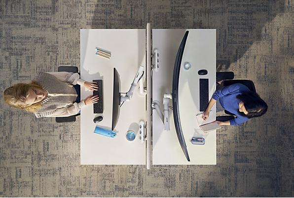 Produktbild Dataflex Viewgo pro Monitorhalterung mit Schwenkarm (48.623), schwarz (Tisch, 9 kg)