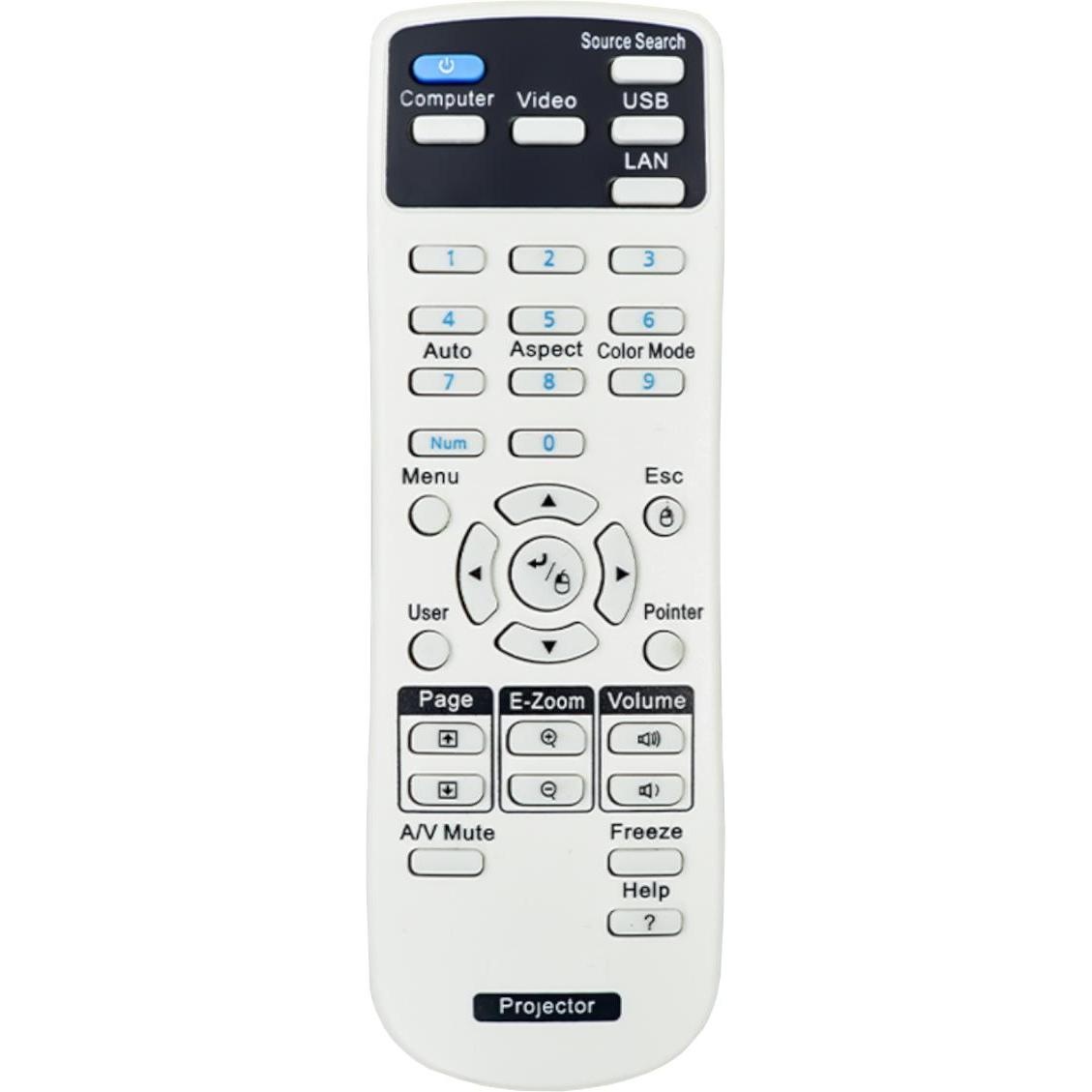 Azurano Fernbedienung für EPSON 1613717, 161371700 (Fernbedienung), Beamer Zubehör